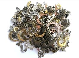 Foto van Sieraden hot sale 100g zinc alloy metal mixed sun moon star pendant antique bronze bracelet necklace