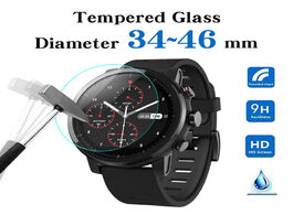 Foto van Horloge all size round watches tempered glass screen protective film diameter 34 35 36 38 39 40 42 4