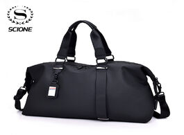 Foto van Tassen scione foldable waterproof travel bag men s large capacity luggage folding tote male business