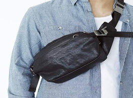 Foto van Tassen aetoo leather chest bag genuine small waist men s casual