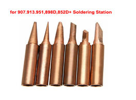 Foto van Gereedschap pure red copper soldering iron tip diamagnetic solder 900m t lead free lower temperature