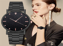 Foto van Horloge fashion business women watch luxury watches quartz stainless steel dial casual bracele femal