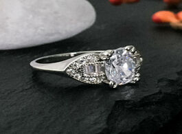 Foto van Sieraden aaa shine white cz 6x8mm oval gemstone rings for women 925 sterling silver ring diamond wed