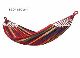 Foto van Meubels outdoor hammock for one person colored canvas leisure camping strong anti rollover