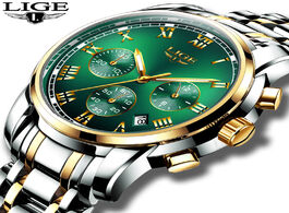 Foto van Horloge relojes hombre 2020 lige new watches men luxury brand chronograph male sport waterproof stai