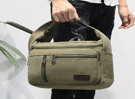 Foto van Tassen men canvas crossbody bags single shoulder travel casual handbags messenger solid zipper schoo
