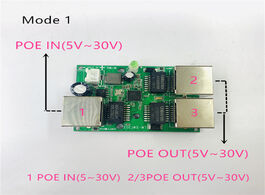 Foto van Beveiliging en bescherming reverse power supply poe switch in out5v 12v 24v 75w 2 38.5w 100mbps 802.