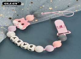Foto van Baby peuter benodigdheden personalized name pacifier clips silicone teething infant cute cartoon squ