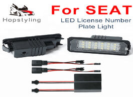 Foto van Auto motor accessoires license plate lights 18smd led number lamps for seat altea xl exeo 3r2 3r5 ib
