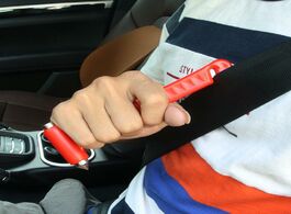 Foto van Auto motor accessoires 1pcs mini safety hammer multifunction seat belt cutter escape glass window br