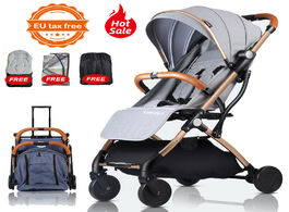 Foto van Baby peuter benodigdheden tianrui stroller plane lightweight portable children pushchair 5 free gift