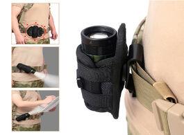 Foto van Sport en spel portable torch cover holder tactical 360 degrees rotatable flashlight pouch holster ca