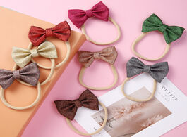 Foto van Baby peuter benodigdheden bowknot hairband for girl candy color elastic headband sweet hair accessor