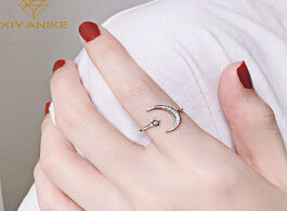 Foto van Sieraden xiyanike 925 sterling silver design creative moon stars opening ring for women wedding coup