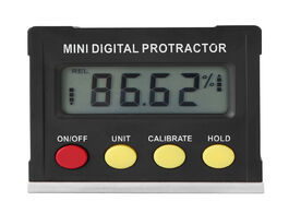 Foto van Gereedschap 360degree digital inclinometer protractor electronic level box angle finder measure beve