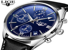 Foto van Horloge relogio masculino lige mens watches top luxury brand chronograph military waterproof quartz 