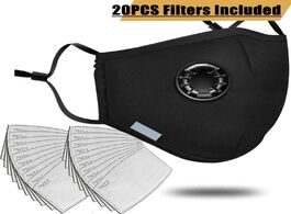 Foto van Beveiliging en bescherming 20 pcs filter fashion mask anti pollution mouth respirator washable reusa