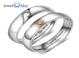 Foto van Sieraden personalized inner engraving name promise couple rings for women men custom wedding band en