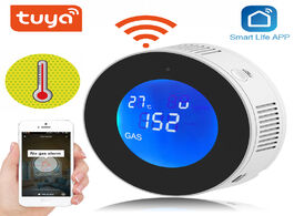 Foto van Beveiliging en bescherming tuya wifi smart natural gas alarm sensor with temperature function combus
