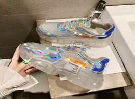Foto van Schoenen brand spring trend women transparent sneakers harajuku ladies platform jelly shoes laser ca
