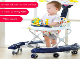 Foto van Baby peuter benodigdheden walker 6 7 18 months anti rollover children learning driving folding slide