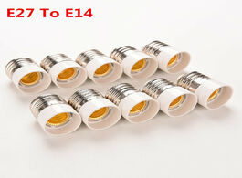 Foto van Lampen verlichting 5pcs light bulb base type adapter fireproof material e27 to e14 lamp holder conve