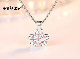 Foto van Sieraden nehzy 925 sterling silver women s fashion new jewelry high quality retro simple pink crysta