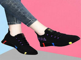 Foto van Schoenen new spring women casual shoes breathable mesh platform sneakers fashion woman tenis feminin