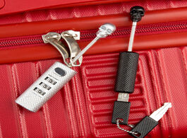 Foto van Tassen new creative skull metal luggage locks three digits combination padlock mini security check t
