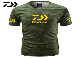 Foto van Sport en spel summer daiwa clothing for fishing camouflage outdoor tshirt breathable letter short sl