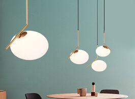 Foto van Lampen verlichting modern glass ball pendant lights for home dining room living bedroom hang lamp re