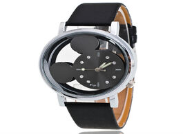 Foto van Horloge zegarek new perspective wrist watch simple cute cartoon student clocks luxury leather strap 