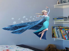 Foto van Speelgoed disney princess frozen 2 elsa anna anime figures 3d children s room decoration wallpaper p