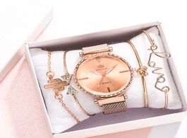 Foto van Horloge 5pcs set zegarek damski brand fashion women s watch with bracelet casual dress wristwatch gi