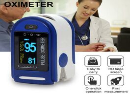 Foto van Schoonheid gezondheid fingertip oximeter portable blood oxygen pulse sensor heart rate monitor oled 