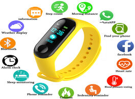 Foto van Horloge fitness m3 color screen smart sport bracelet activity running tracker heart rate for childre