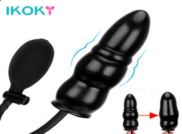 Foto van Schoonheid gezondheid ikoky inflatable anal plug adult products sex toys for women men couples tool 