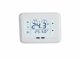Foto van Woning en bouw thermoregulator touch screen heating thermostat for warm floor electric system temper