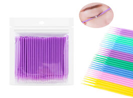 Foto van Schoonheid gezondheid 100pcs bag disposable makeup micro brush eyelashes extension individual lash r