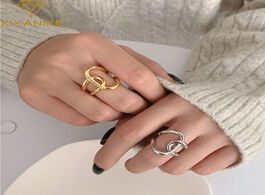 Foto van Sieraden xiyanike 925 sterling silver simple geometric cross knotted rings for women couple classic 