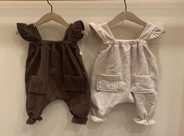 Foto van Baby peuter benodigdheden milancel 2020 overalls ruffle girls jumpsuits double thicken winter clothi