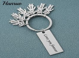 Foto van Sieraden personalized customized name keychain family love daddy kids key chain for parents papa chi