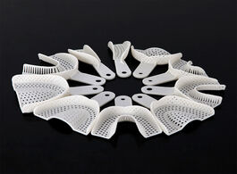 Foto van Schoonheid gezondheid 10pcs set dental impression plastic trays without mesh tray care teeth holder 