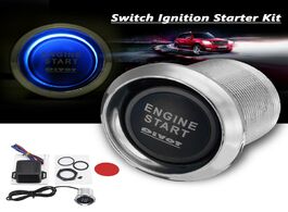 Foto van Auto motor accessoires car engine push one start stop switch ignition starter kit keyless entry blue