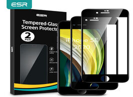 Foto van Telefoon accessoires esr tempered glass for iphone se 2020 screen protector 2pcs full cover apple 8 