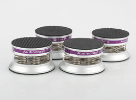 Foto van Elektronica 4pcs silver aluminum spring speakers spikes isolation stand for hifi amplifier speaker t