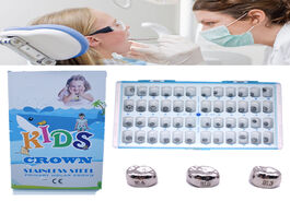 Foto van Schoonheid gezondheid 1 box 48 pcs dental preformed kid primary molar crown stainless steel temporar