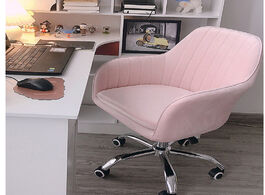 Foto van Meubels computer chair household scandinavian desk fashion office home fabric writing rotating happy