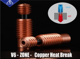 Foto van Computer mellow nf v6 zone heat break copper aerospace materials 3d printer nozzle throat for 1.75mm