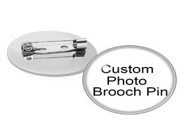 Foto van Sieraden personalized photo custom pictures brooches men women glass cabochon silver plated backpack